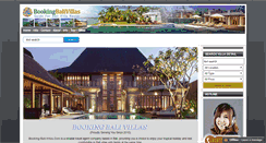 Desktop Screenshot of booking-bali-villas.com