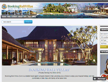 Tablet Screenshot of booking-bali-villas.com